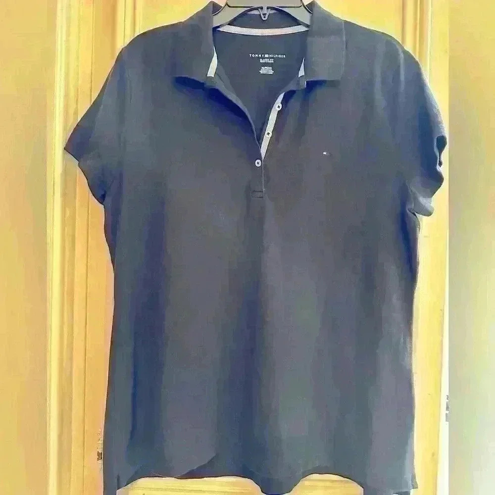 Black Tommy Hilfiger women’s top XL - Picture 3 of 3